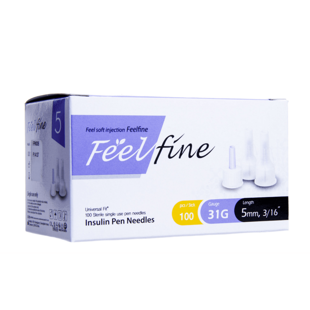 SMS FeelFine Insulin Pen Needles 31G 5MM N100 — dia24